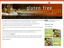 Tablet Screenshot of dallas.glutenfreerestaurantguide.com